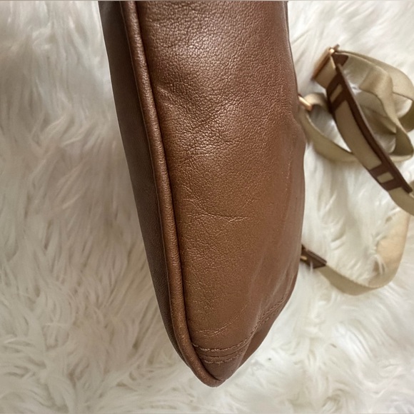 COACH Crossbody Swingback Bronze Leather Handbag #42585 - Picture 8 of 10